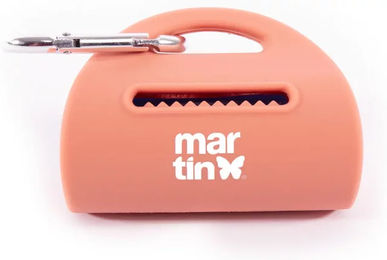Produktbild von Kotbeutelspender aus Silikon von Martin Sellier in Rosa und Orange