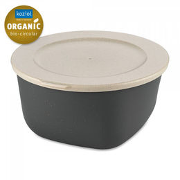 Produktbild von Koziol Futterschüssel mit Deckel aus Kunststoff Grau 2L