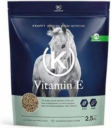 Krafft Vitamin E Ergänzungsfutter Pellets für Pferde zur Unterstützung von Muskelaufbau, Zucht sowie Fohlen und Aufzucht 1000g – Bild 1 von 1