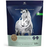 Produktbild von Krafft Vitamin E Ergänzungsfutter Pellets für Pferde zur Unterstützung von Muskelaufbau, Zucht sowie Fohlen und Aufzucht 1000g