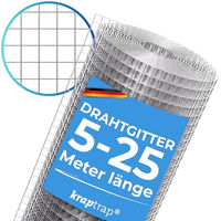 Produktbild von KrapTrap Volierendraht Drahtgitter mit 10x10mm Maschenweite für Kaninchen Kleintiere und Vögel 1m x 5m
