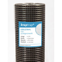 Produktbild von Kraptrap Volierendraht Edelstahl V2A rostfrei 16x16mm 5 x 1m Drahtgitter für Vögel Kaninchen Meerschweinchen und Hühner