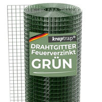 Produktbild von KrapTrap Volierendraht grün Drahtgitter Schweißgitter für Kaninchen 1m x 12m