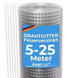 KrapTrap Volierendraht verzinktes Drahtgitter 19x19mm 1m x 12m für Vögel Kaninchen und Meerschweinchen Silber – Bild 1 von 5