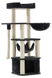 Kratzbaum Classic Zada für Katzen dunkelgrau 50x50x145 cm – Bild 1 von 1