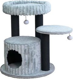 Produktbild von Kratzbaum ebi Verona Grau aus Plüsch für Katzen