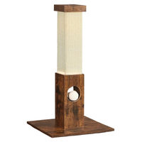 Produktbild von Kratzbaum für Katzen aus Holz und Sisal in Vintage-Braun mit 73 cm Höhe