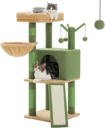 Kratzbaum für Katzen in Grau mit Sisal und mehreren Ebenen 105 cm – Bild 1 von 1