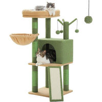 Produktbild von Kratzbaum für Katzen in Grau mit Sisal und mehreren Ebenen 105 cm
