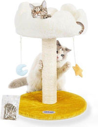 Kratzbaum für Katzen mit weichem Plateau und Spielbällen – Bild 1 von 1