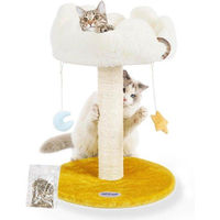 Produktbild von Kratzbaum für Katzen mit weichem Plateau und Spielbällen
