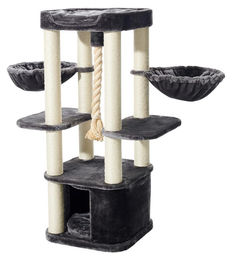 Kratzbaum MUGLA dunkelgrau 50x50x121 cm aus Sisal von Dripio – Bild 1 von 1