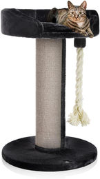 Kratzbaum Ontario XXL Katzenlounge 100 cm Höhe Anthrazit mit 20 cm Sisal-Kratzstamm – Bild 1 von 1