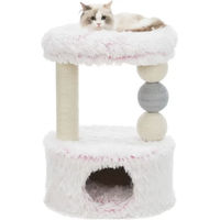 Produktbild von Kratzbaum Trixie Harvey für Katzen in Weiß und Rosa mit Seil