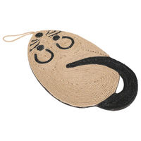 Produktbild von Kratzmatte für Katzen in Mausform aus Sisal und EVA beige 16,5 cm