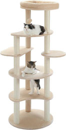 Kratzsäule für große Katzen aus Holz in Beige 154 cm hoch – Bild 1 von 1