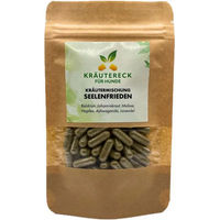 Produktbild von Kräutereck Kräuterkapseln für Hunde zur Beruhigung mit Baldrian und Johanniskraut