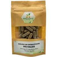 Produktbild von Kräutereck Kräuterkapseln für Hunde zur Unterstützung von Hals und Atemwegen