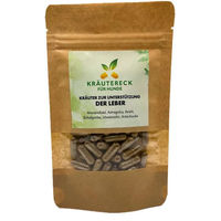 Produktbild von Kräutereck Kräuterkapseln für Hunde zur Unterstützung von Leber und Verdauung