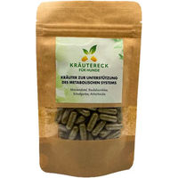 Produktbild von Kräutereck Kräuterkapseln für Hunde zur Unterstützung von Leber, Verdauung und Gewichtskontrolle