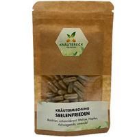 Produktbild von Kräutereck Kräuterkapseln zur Beruhigung für Katzen mit Baldrian und Lavendel