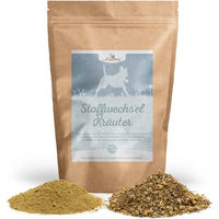 Produktbild von Krauterie Stoffwechsel Kräuter Pulver für Hunde zur Unterstützung von Leber, Niere und Verdauung ohne tierisches Protein 250g