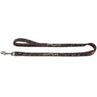 Produktbild von Krazy Beast Hunter Führleine für Hunde aus Nylon 10 mm x 110 cm Braun Bunt