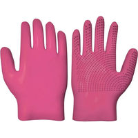 Produktbild von Kris Pansenhandschuhe aus Gummi in Rosa zur Fellpflege
