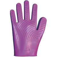 Produktbild von Kris Putzhandschuhe aus Gummi mit doppeltem Griff in Lila zur Fellpflege