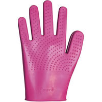 Produktbild von Kris Putzhandschuhe aus Gummi mit doppeltem Griff zur Fellpflege in Rosa