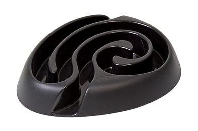 Kruuse Buster Slow Feeder Futterschale für Hunde mit Labyrinth, Kunststoff, Schwarz, Medium – Bild 1 von 4