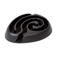 Produktbild von Kruuse Buster Slow Feeder Futterschale für Hunde mit Labyrinth, Kunststoff, Schwarz, Medium