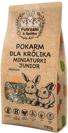 Produktbild von KUCHNIA SZEFA Futrzaki und Spółka Getreidefreies Hauptfutter für Miniaturkaninchen Junior 750g