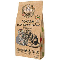 Produktbild von KUCHNIA SZEFA Futrzaki und Spółka Hauptfutter für Ratten mit Garnele und Insekten 750g