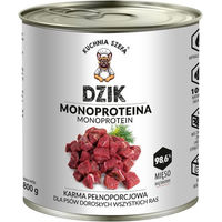 Produktbild von KUCHNIA SZEFA Nassfutter Wildschwein Monoprotein für Hunde 800g
