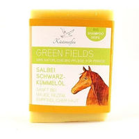 Produktbild von Küstenseifen Manufaktur Greenfields Bio-Pferdeseife mit Schwarzkümmelöl und Salbei 80g