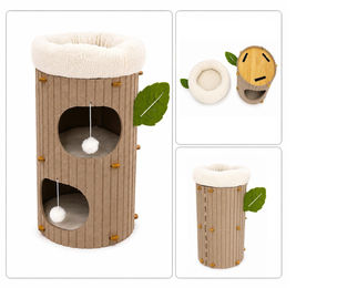 Kunert Katzenkratzbaum in Baumstamm-Optik mit Katzenhöhlen und Katzenbett 3-in-1 – Bild 1 von 1
