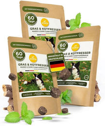 KUNTO Gras- und Kotfresser Drops für Hunde mit Rindfleischgeschmack zur Unterstützung von Magen und Darm 3x350 g – Bild 1 von 7