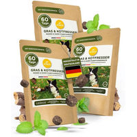 Produktbild von KUNTO Gras- und Kotfresser Drops für Hunde mit Rindfleischgeschmack zur Unterstützung von Magen und Darm 3x350 g