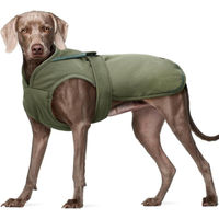 Produktbild von Kuoser Hund Wintermantel aus Fleece wasserdicht in Grün XS-3XL