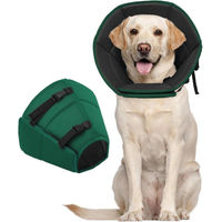 Produktbild von Kuoser Hundehalskrause Leckschutz Grün XL verstellbar und atmungsaktiv