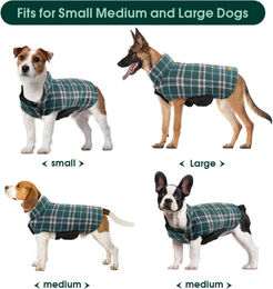 Kuoser Hundemantel Winter Fleece Wasserdicht Grün XS – Bild 1 von 2