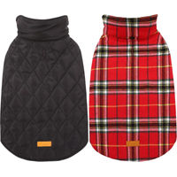 Produktbild von Kuoser Hundemantel Winter Wasserdichte Hundejacke mit Fleece in Hellrot Grösse 3XL