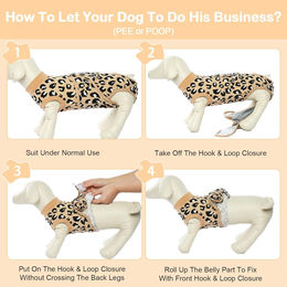 Produktbild von Kuoser Hundewindel Overall Braun Größe S