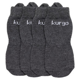 Kurgo Blaze Hundesocken für Hundeschuhe Grau Größe L 4er-Pack aus Polyester – Bild 1 von 6