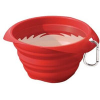 Produktbild von Kurgo Collaps-A-Bowl Reisenapf aus Silikon für Hunde Rot 710 ml - 710 ml