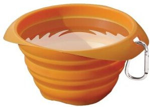 Kurgo Collaps-A-Bowl Zusammenfaltbarer Silikon Reisenapf für Hunde Orange 710 ml - 710 ml – Bild 1 von 8
