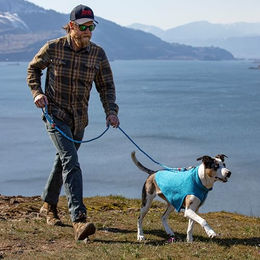 Kurgo Core Hunde-Pullover aus Fleece mit 2-Wege-Reißverschluss und Geschirr-Kompatibilität Größe M Orange – Bild 1 von 2
