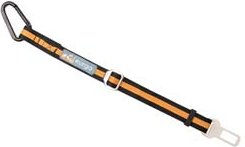 Kurgo Direct to Seatbelt Tether Hundesicherheitsgurt für das Auto Schwarz-Orange verlängerbar von 38 cm auf 56 cm - 1 Stk. – Bild 1 von 5