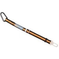Produktbild von Kurgo Direct to Seatbelt Tether Hundesicherheitsgurt für das Auto Schwarz-Orange verlängerbar von 38 cm auf 56 cm - 1 Stk.